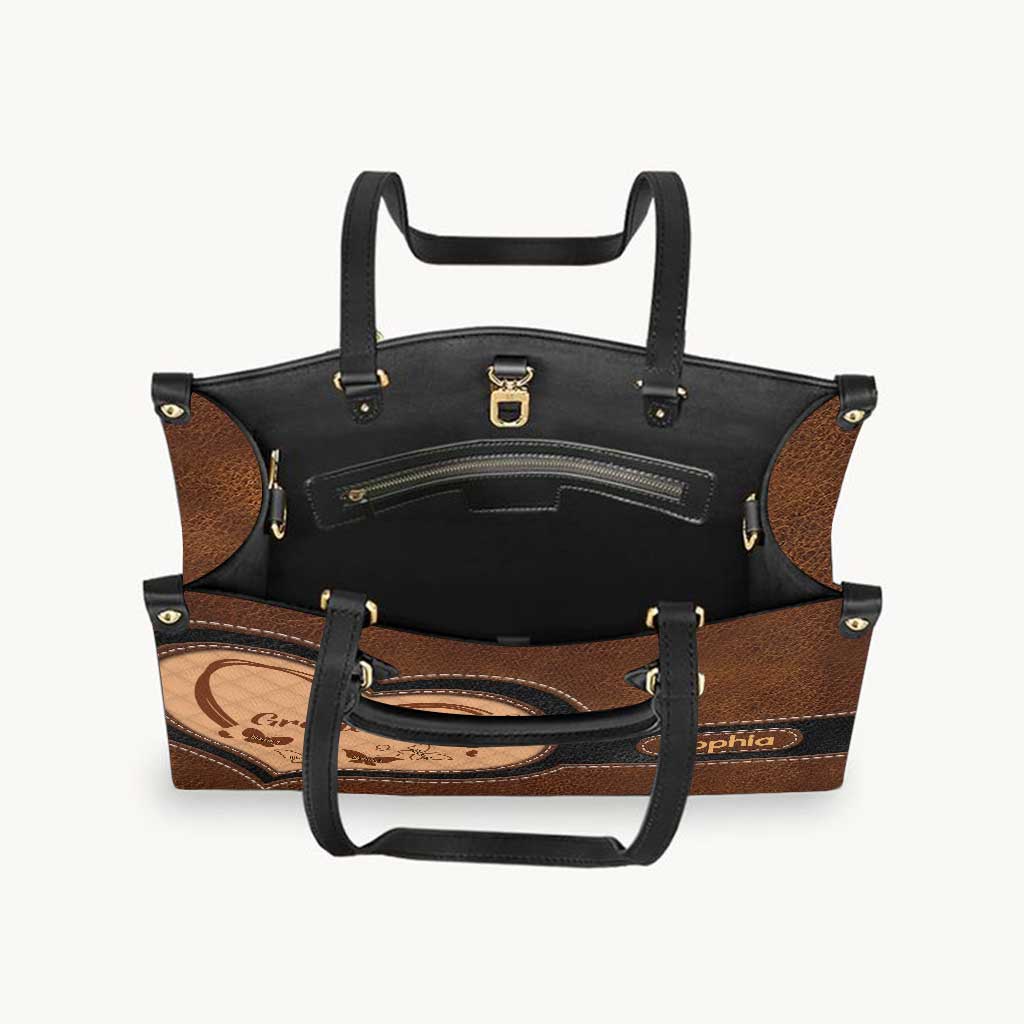 Oma - Personalisierte Oma-Lederhandtasche