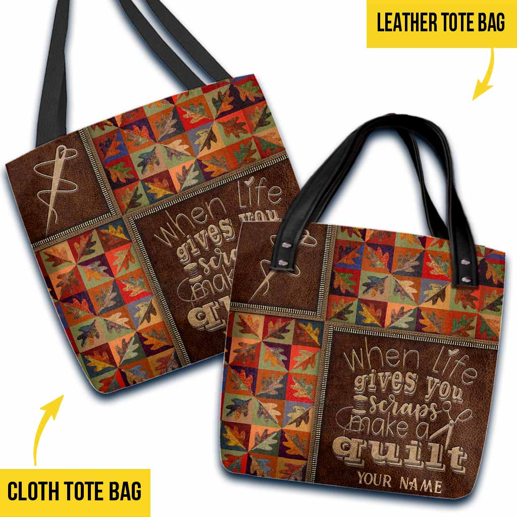 Wenn das Leben dir Stoffreste gibt – Personalisierte Quilt-Tragetasche