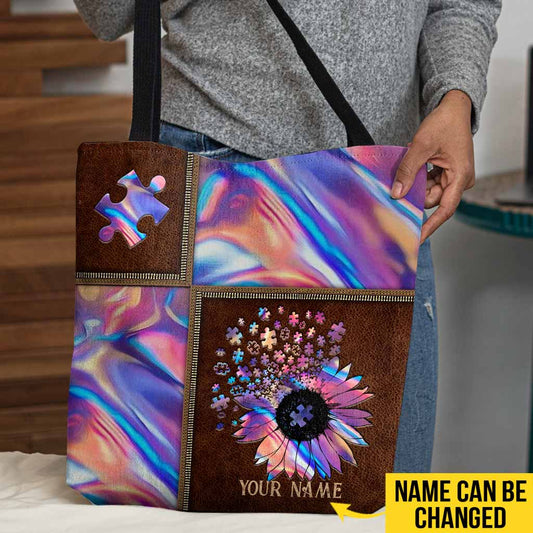 Akzeptanz, Verständnis, Liebe – Personalisierte Tragetasche zur Sensibilisierung für Autismus