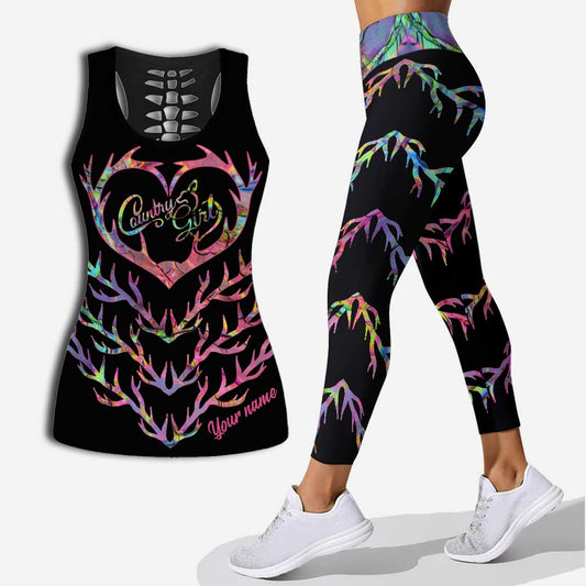 Country Girl – Personalisiertes Tanktop und Leggings für Hunting Hollow
