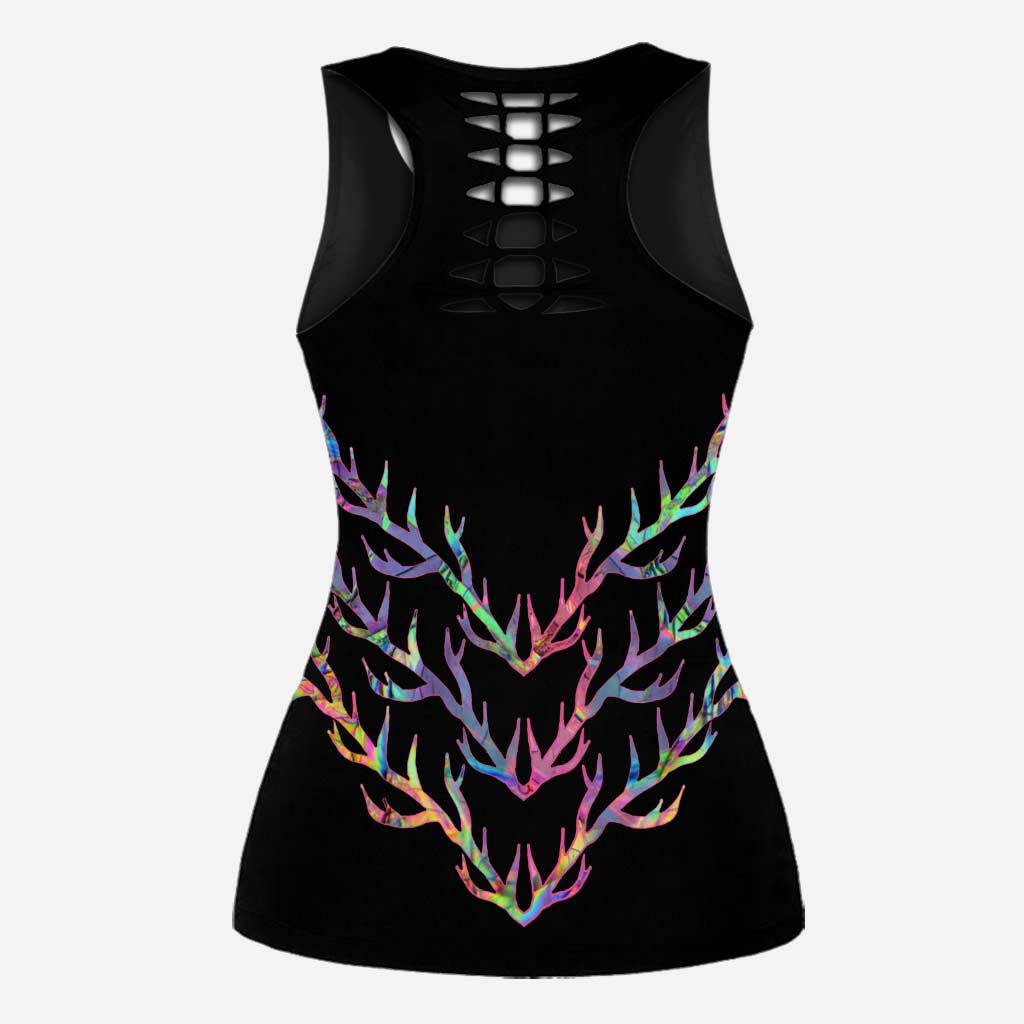 Country Girl - Personalized Hunting Hollow Tank Top and Leggings