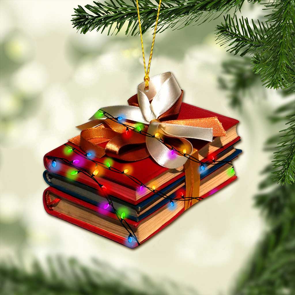 All I Want For Christmas - Weihnachtsbuch-Ornament (beidseitig bedruckt)