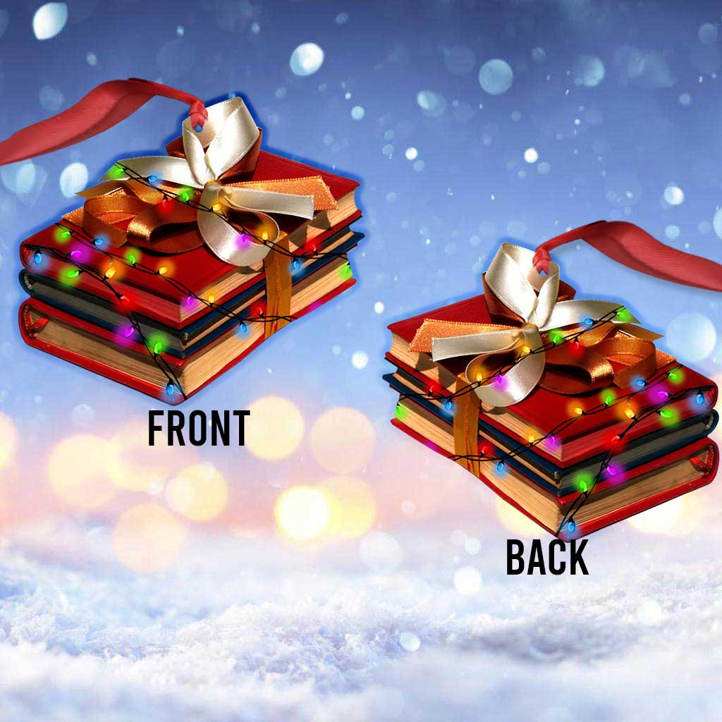 All I Want For Christmas - Weihnachtsbuch-Ornament (beidseitig bedruckt)