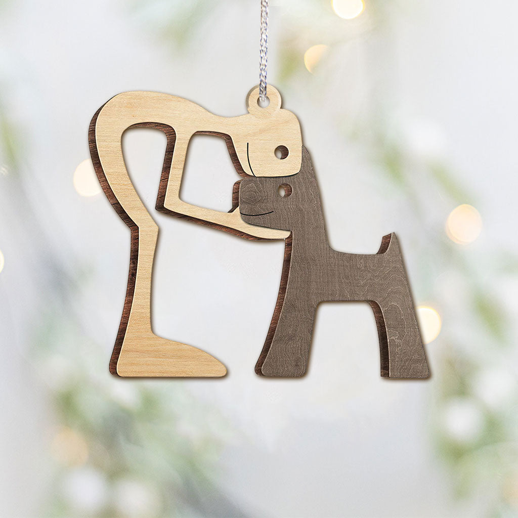 Mein geliebter Vierbeiner – Weihnachtsschmuck mit Hundemotiv (beidseitig bedruckt)