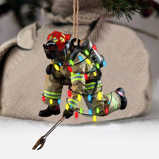 Feuerwehrmann für immer – Weihnachtsschmuck Feuerwehrmann (beidseitig bedruckt)