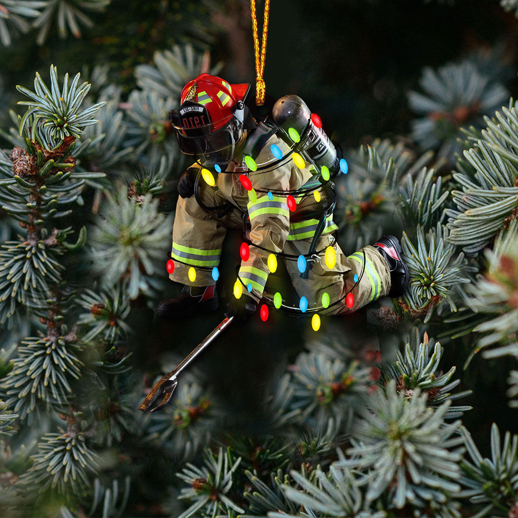 Feuerwehrmann für immer – Weihnachtsschmuck Feuerwehrmann (beidseitig bedruckt)
