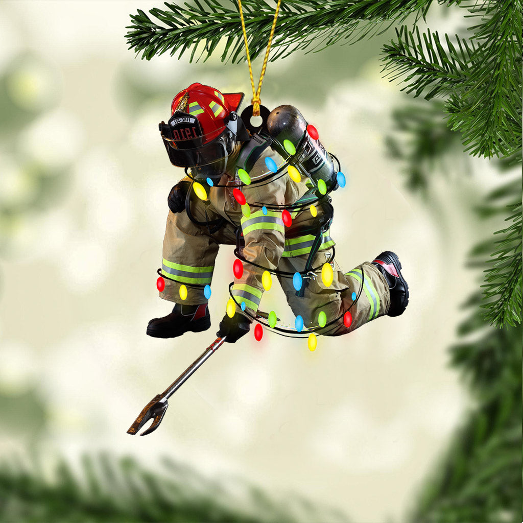 Feuerwehrmann für immer – Weihnachtsschmuck Feuerwehrmann (beidseitig bedruckt)