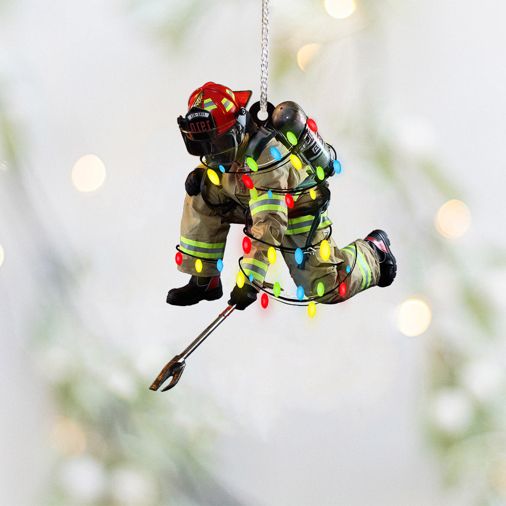Feuerwehrmann für immer – Weihnachtsschmuck Feuerwehrmann (beidseitig bedruckt)