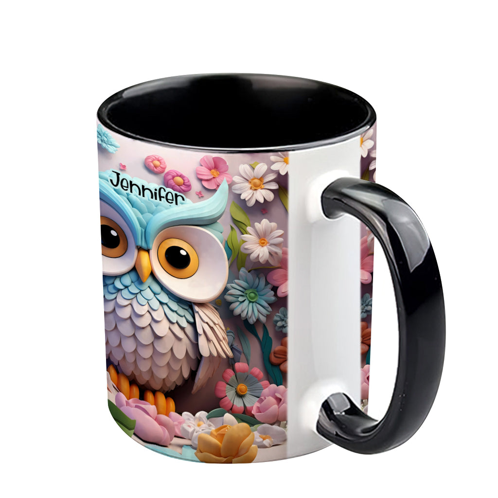Coole Eule – Personalisierte Tasse mit Eulenmotiv