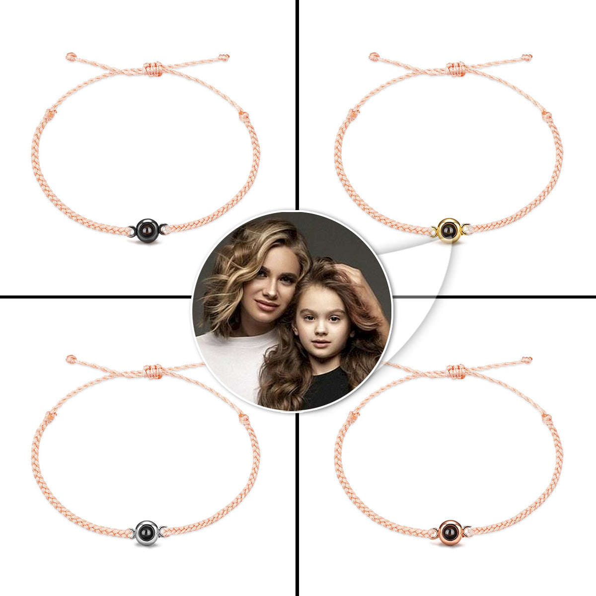 Ich liebe meine Tochter – Personalisiertes Armband mit Tochter-Projektion