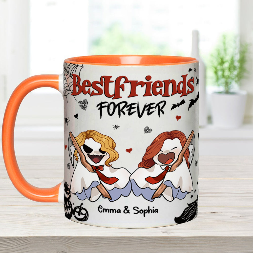 Für immer beste Freundin - Personalisierte Tasse mit dem Aufdruck „Beste Freundin“.
