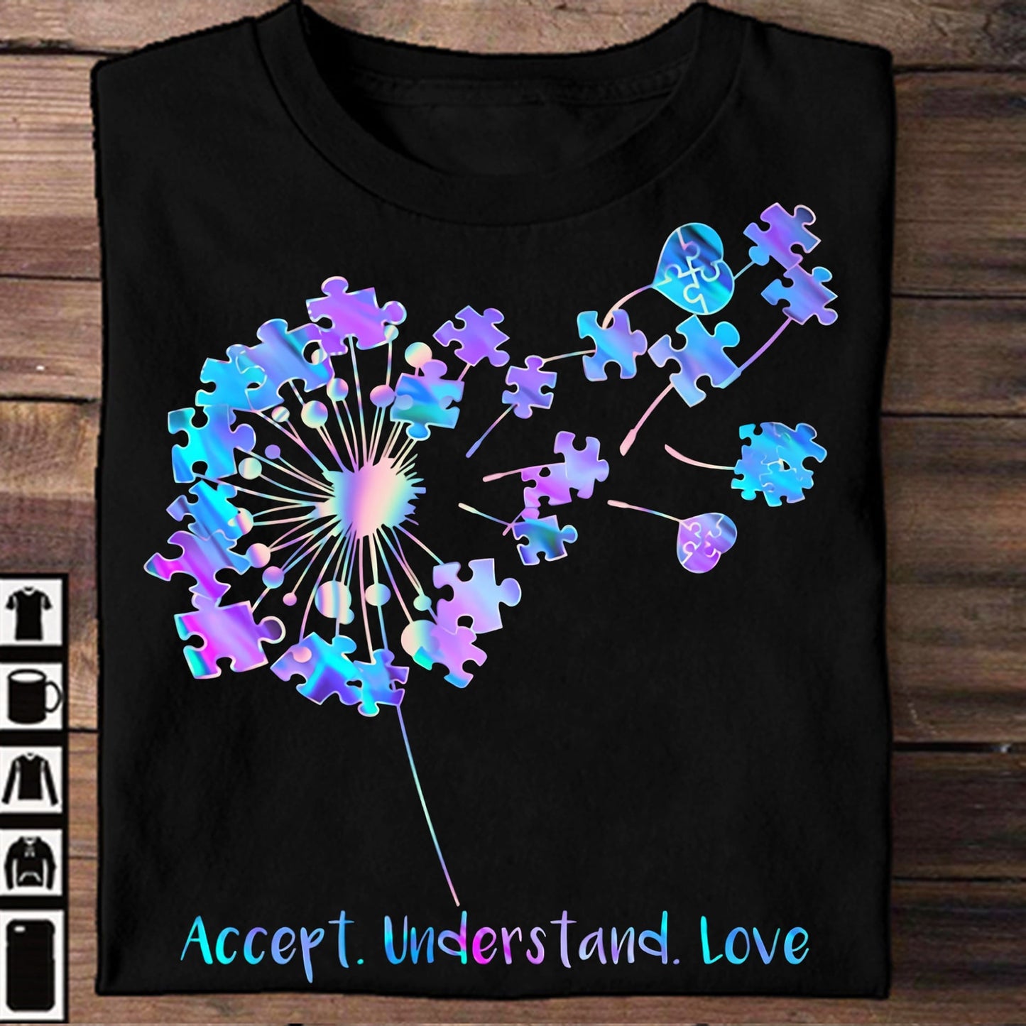 Accept Understand Love Autism Awareness T-shirt and Hoodie 0523
