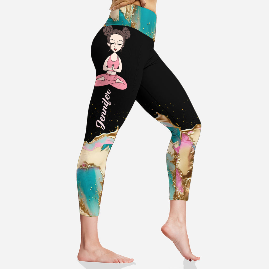 Meditation – Personalisierte Yoga-Leggings