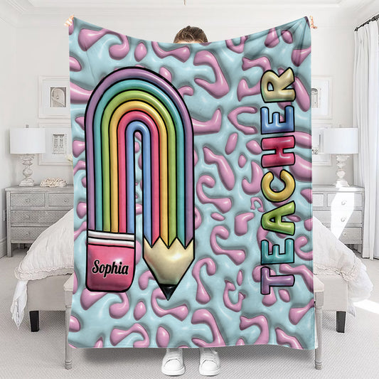 Teacher Life - Personalized Teacher Blanket