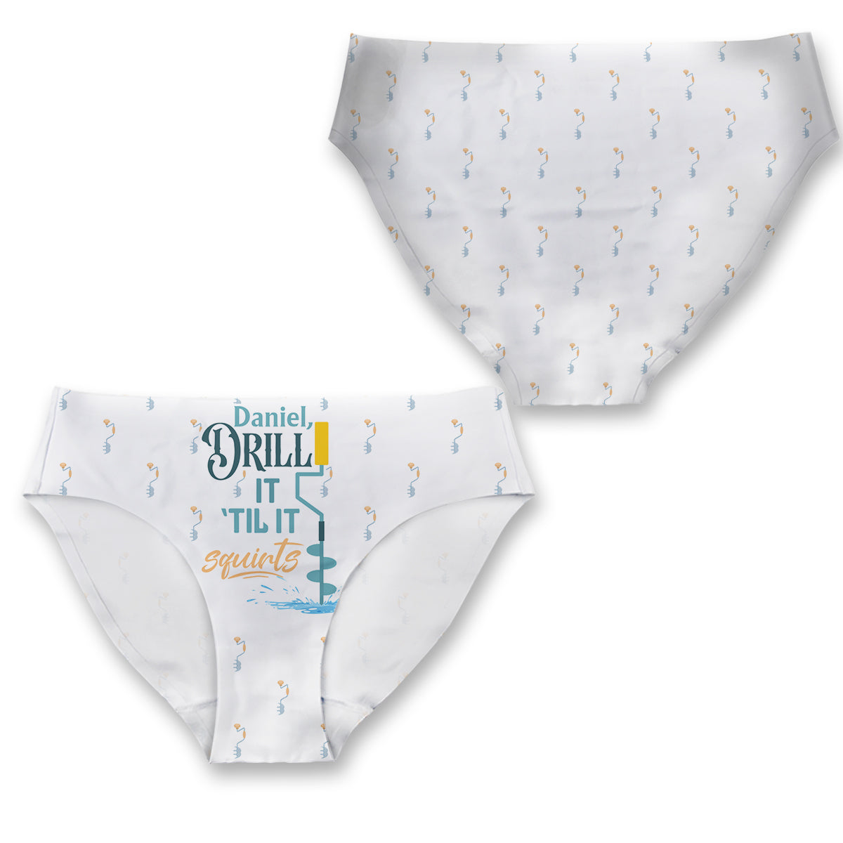 Drill Till It Squirt - Personalisierte Angel-Damen-Slips