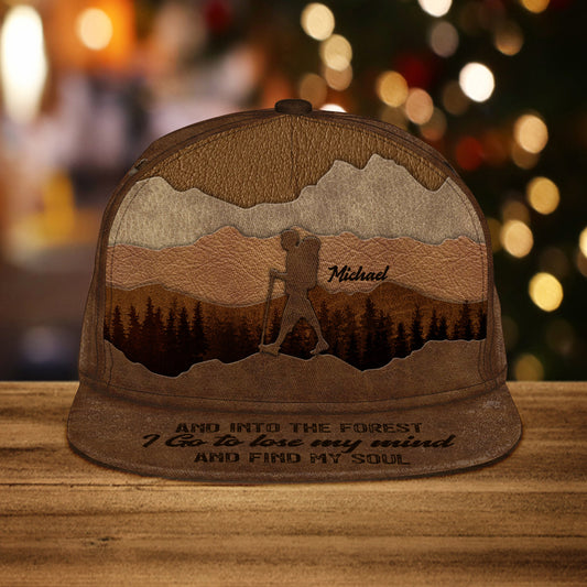 Und hinein in den Wald gehe ich – personalisierte Wander-Snapback-Jacke
