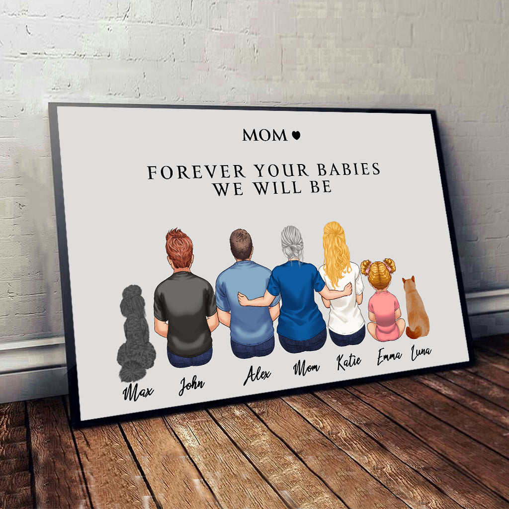 Für immer dein Baby – Personalisierte Leinwand und Poster für Mütter