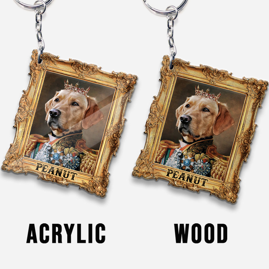 The King - Personalized Dog Keychain
