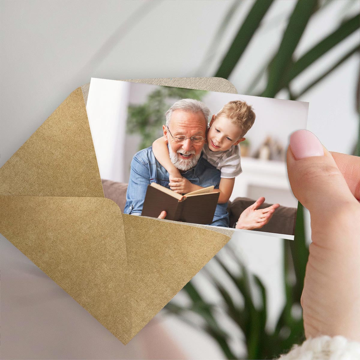 An meinen Vater – Geschenk für Papa, Oma, Opa, Mama, Onkel, Tante – Personalisierte Brieftaschenkarte