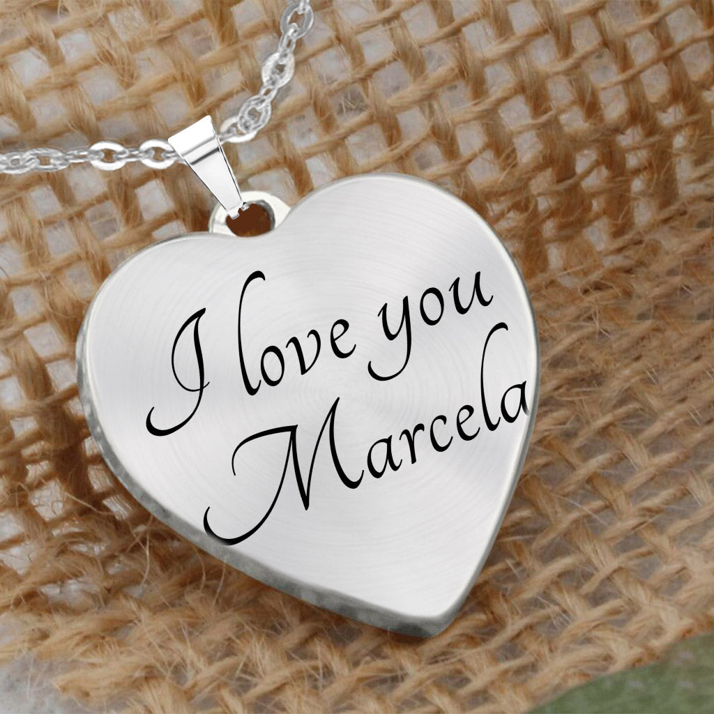 Danke Mama – Geschenk für Mama, Oma, Ehefrau, Freundin, Tochter – Personalisierte Herzanhänger-Halskette