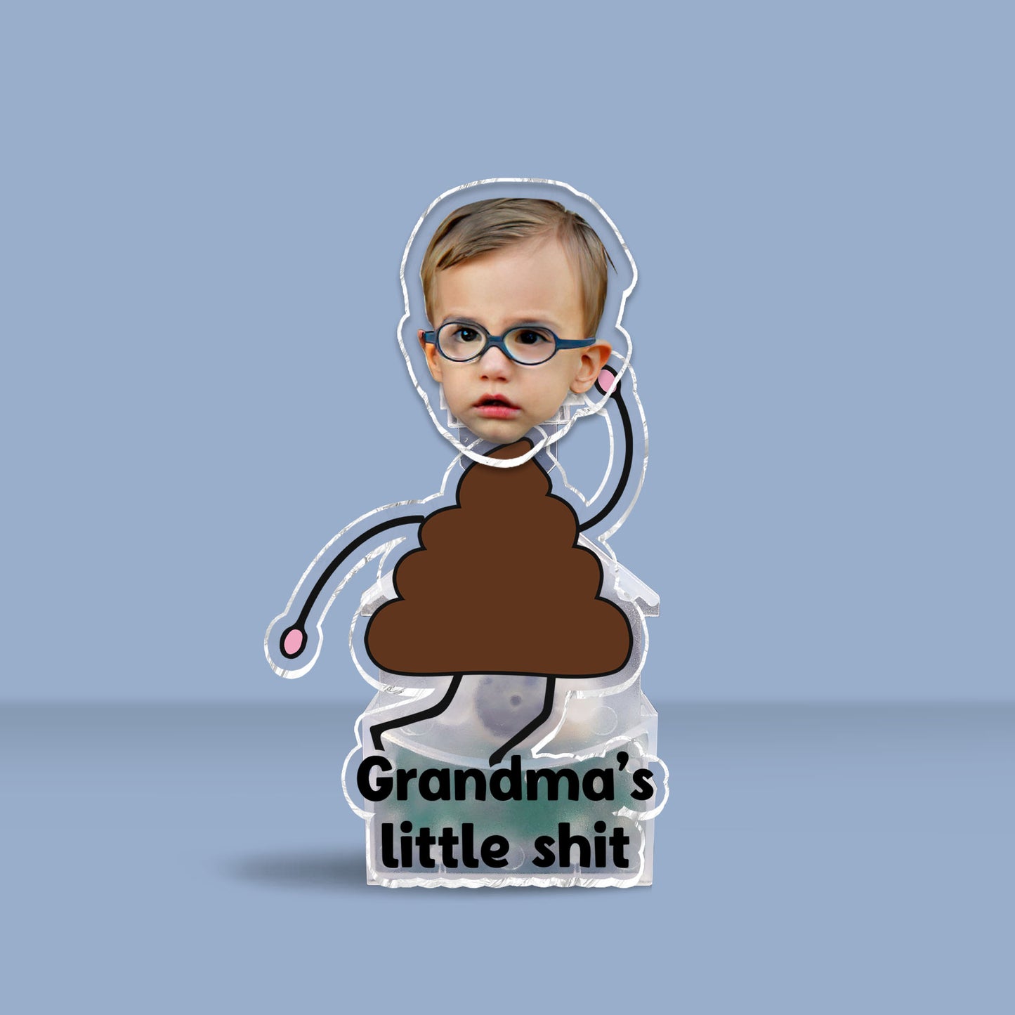 Oma, du kleine Schlampe – Geschenk für Oma – Personalisierter Wackelkopf