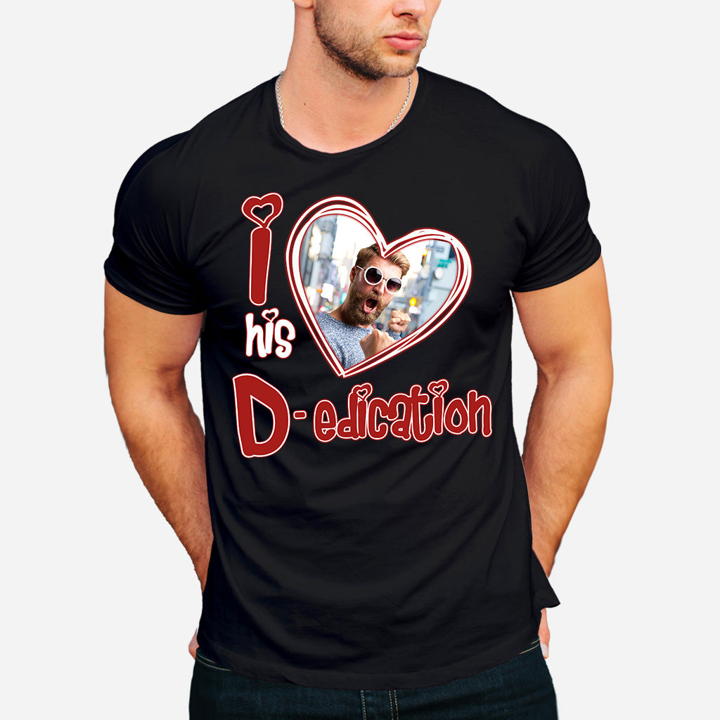 Ich liebe ihre Persönlichkeit, ich liebe seine Hingabe. Jeder Foto-Upload möglich – personalisiertes Partner-T-Shirt und Hoodie