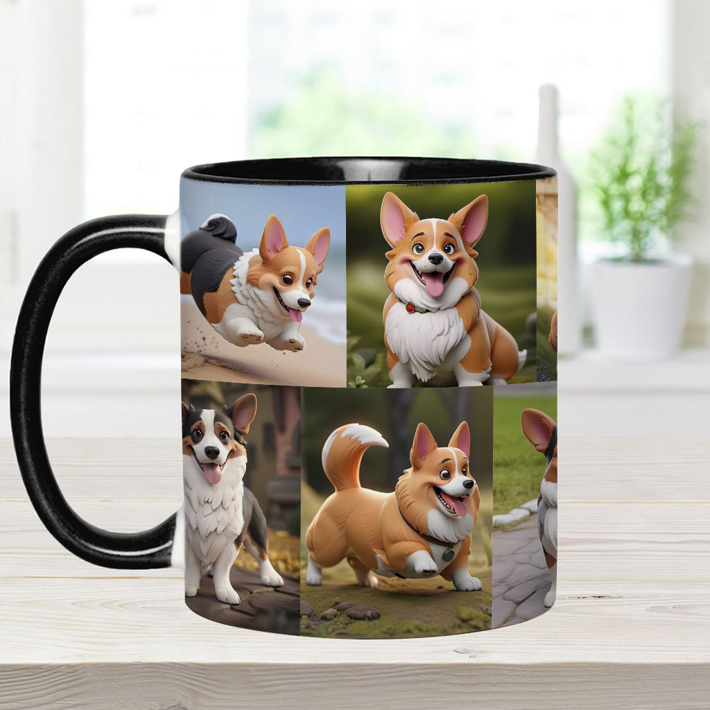 Cartoonisierte Haustierfoto-Collage – Geschenk für Hunde- und Katzenliebhaber – Personalisierte Tasse