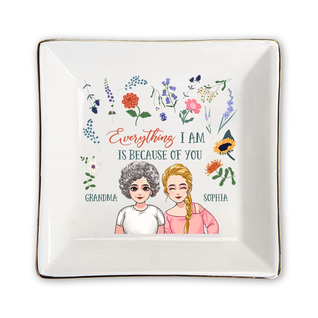 Alles, was ich bin – Geschenk für Mama, Oma, Tochter, Sohn, Enkelin, Enkel – Personalisierte Schmuckschale