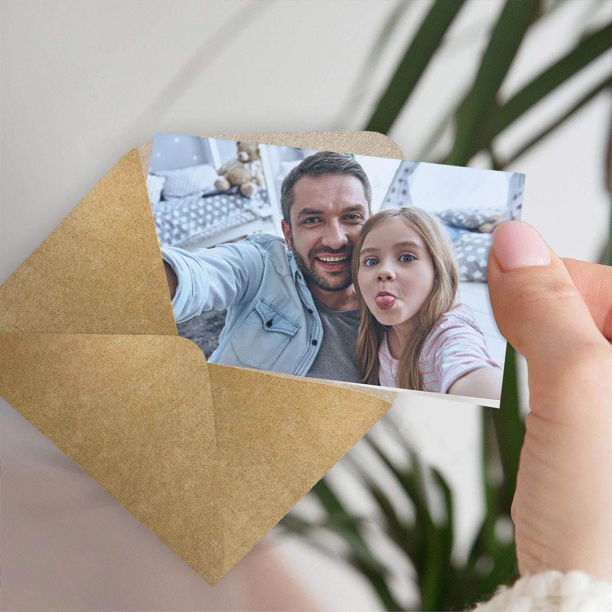 An meinen Vater – Geschenk für Papa, Oma, Opa, Mama, Onkel, Tante – Personalisierte Brieftaschenkarte