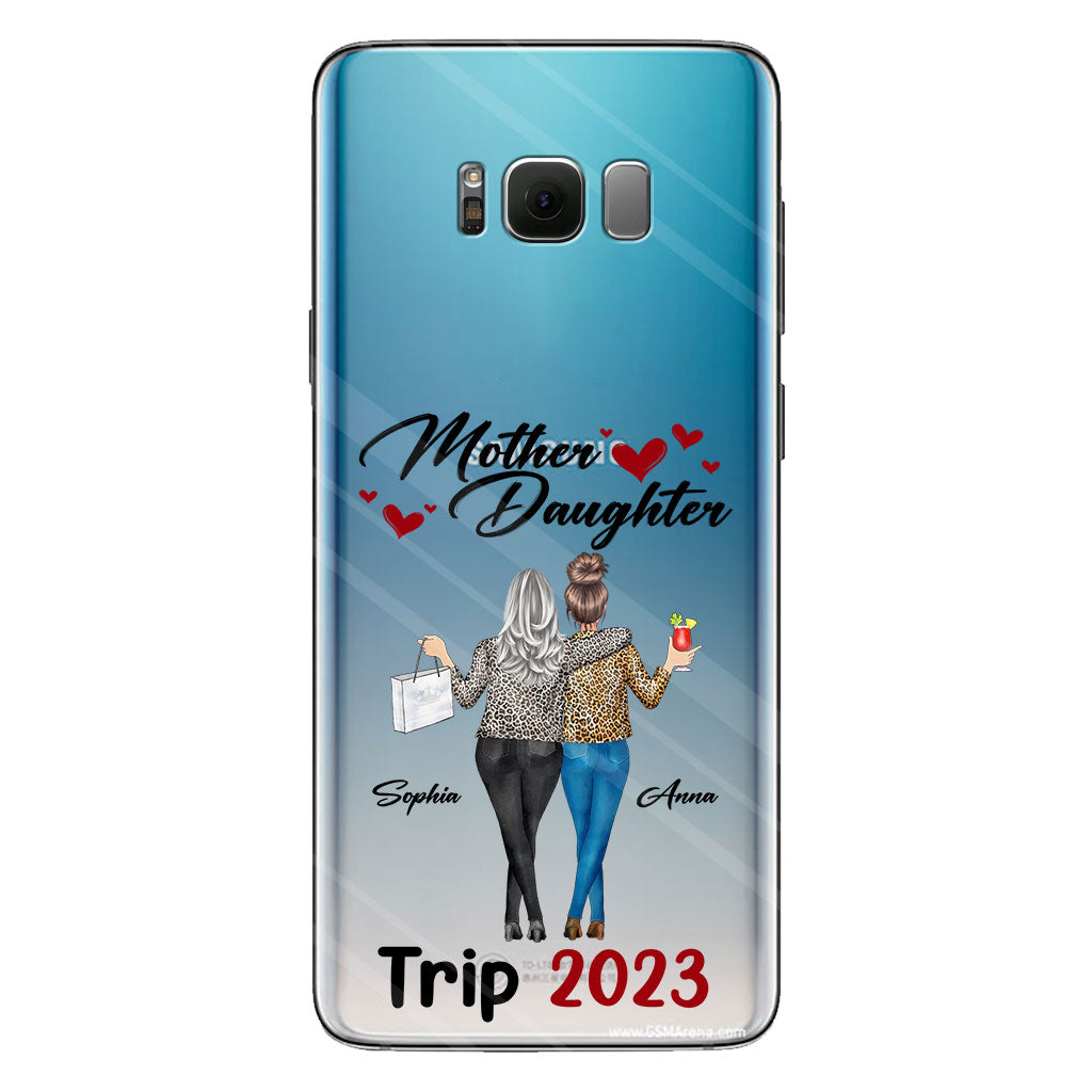 Liebe Pferde – Personalisierte transparente Handyhülle für Mütter