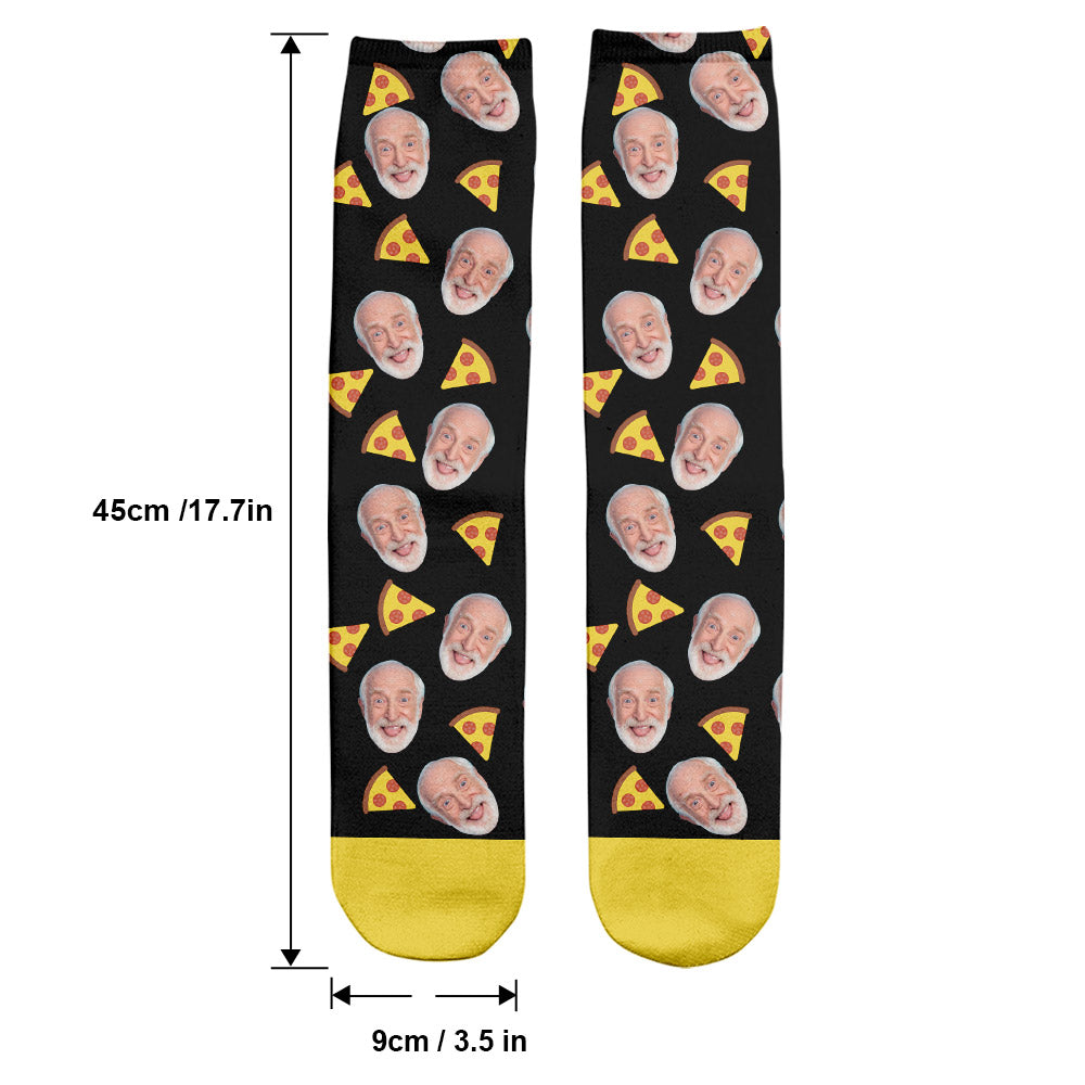Funny Icon Pattern - Personalized Grandpa Socks