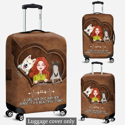 Positive Affirmationen Schmetterling - Personalisierter Schmetterlings-Gepäcküberzug