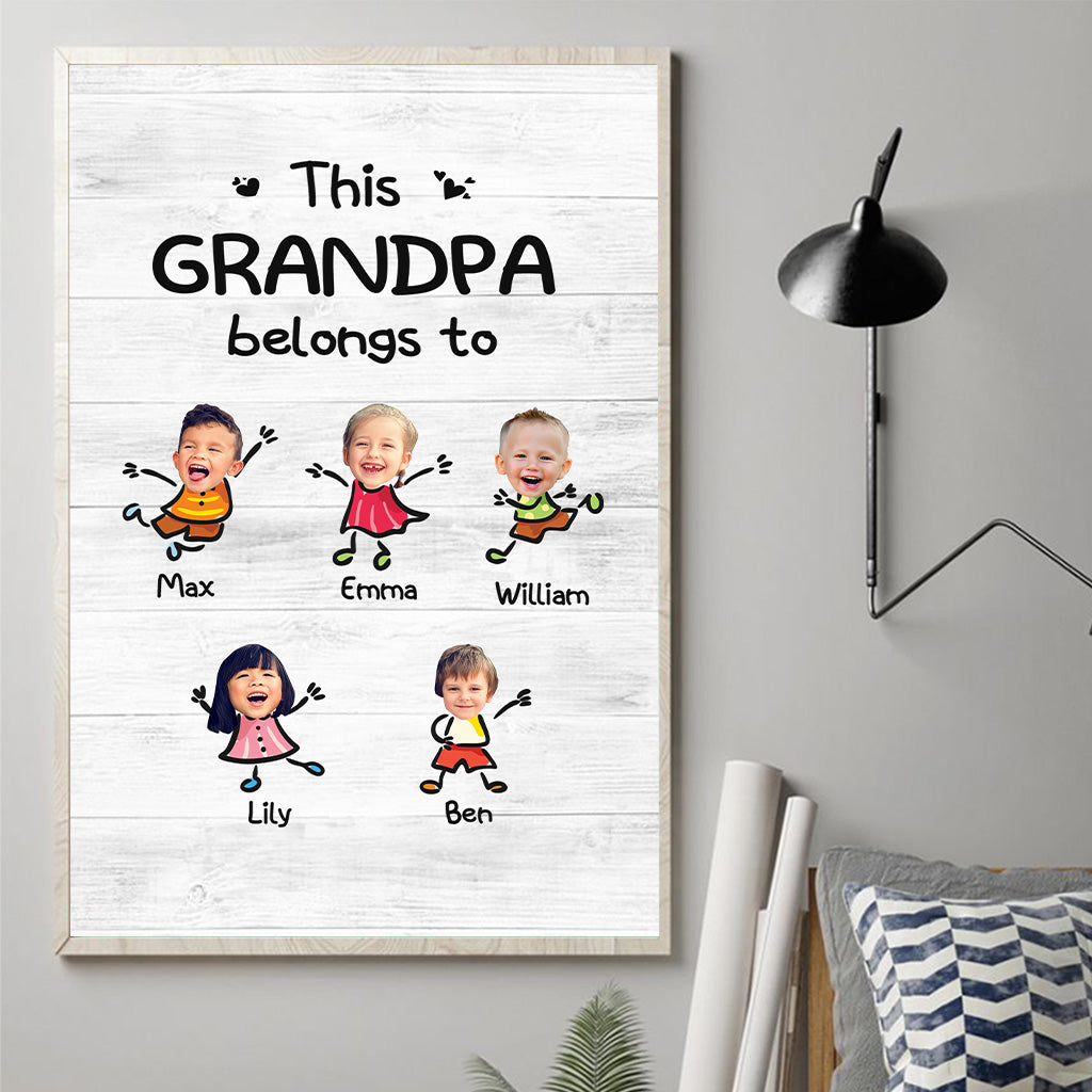 Dieser Artikel gehört zu – Personalisierte Leinwand und Poster mit Opa-Motiv