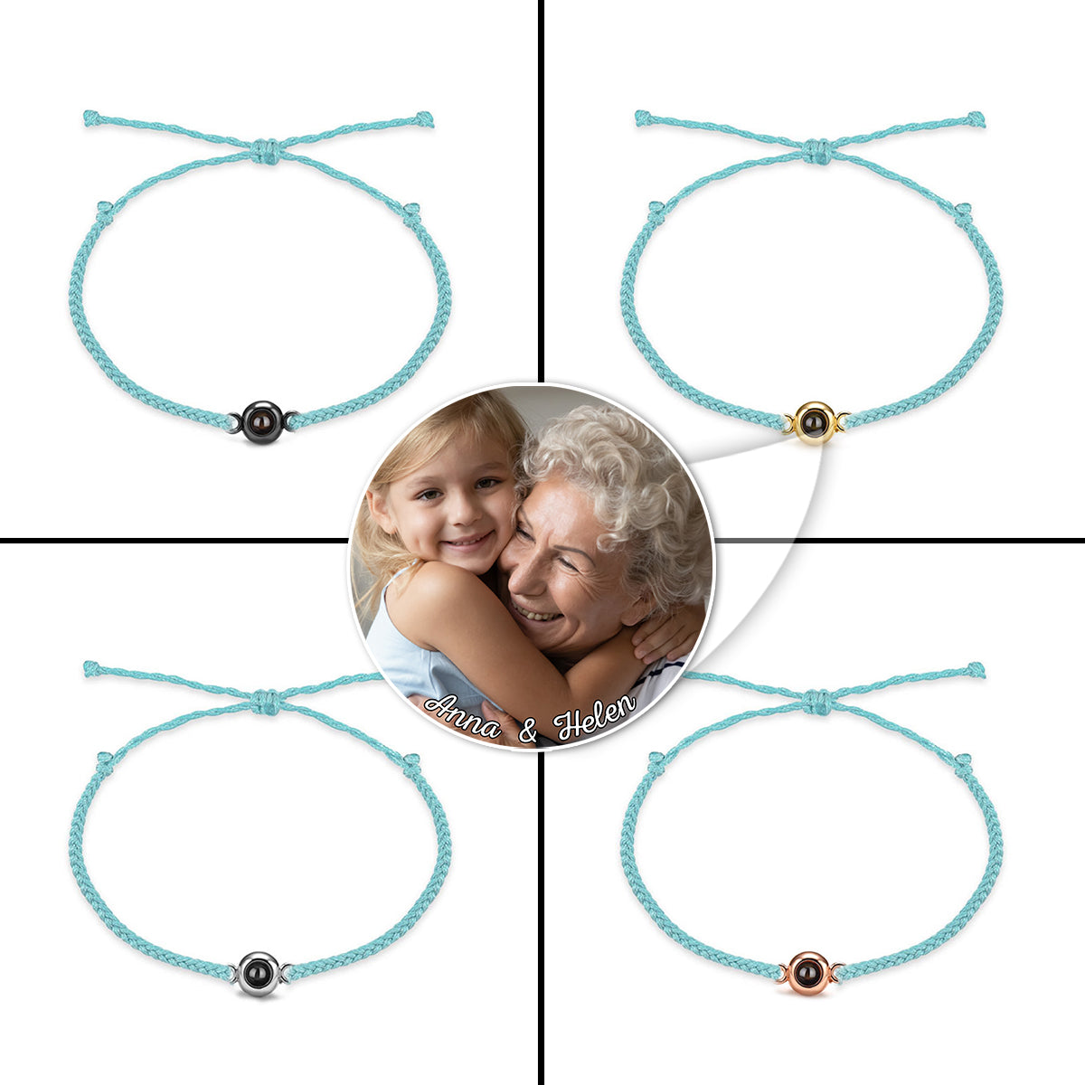 Meine Enkelkinder – Geschenk für Oma – Personalisiertes Projektionsarmband