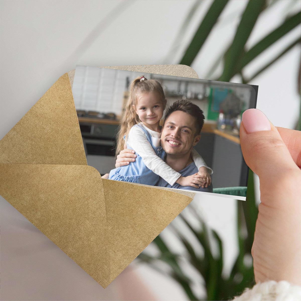 An meinen Vater – Geschenk für Papa, Oma, Opa, Mama, Onkel, Tante – Personalisierte Brieftaschenkarte