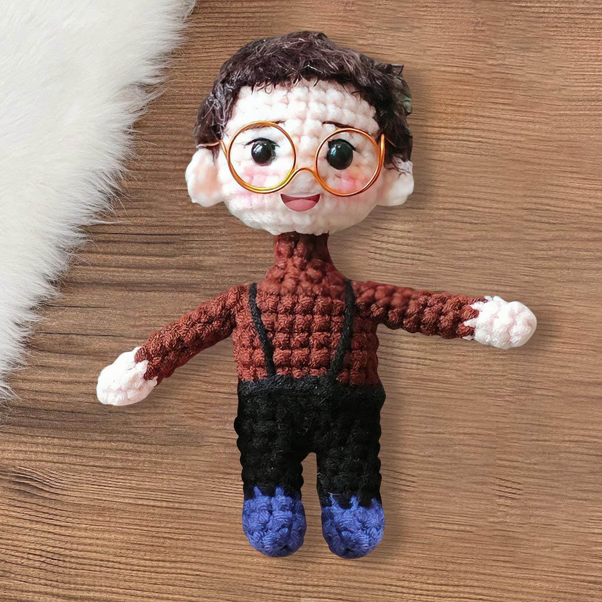 Hand Knitted Doll For Your Bestie - Personalized Bestie Hand Knitted Doll