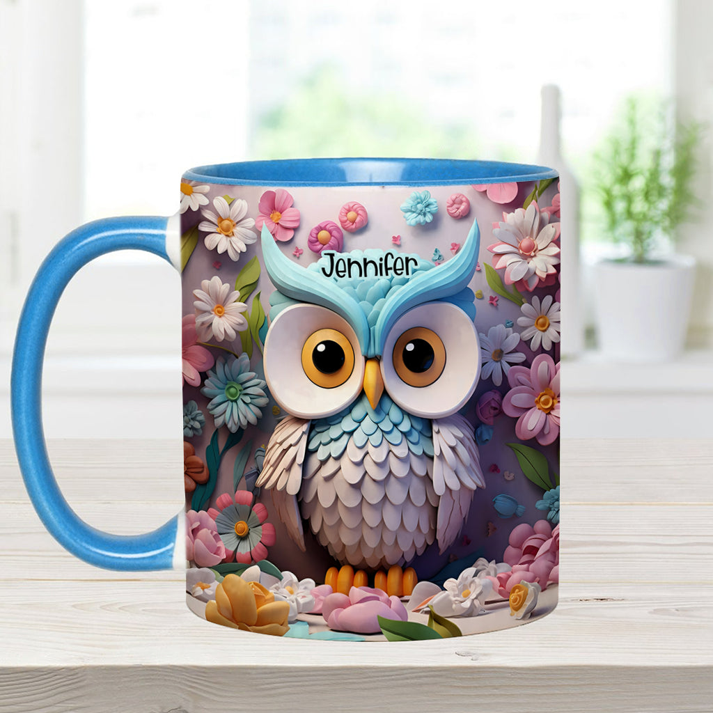 Coole Eule – Personalisierte Tasse mit Eulenmotiv