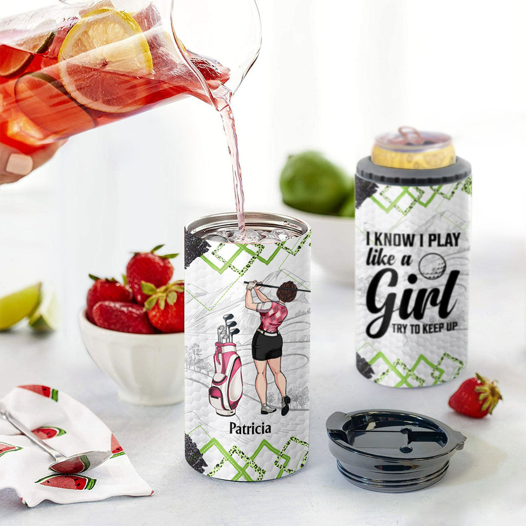 Golfunterricht – Golfgeschenk für sie, Freundin, Ehefrau, Tochter – Personalisierter Getränkekühler