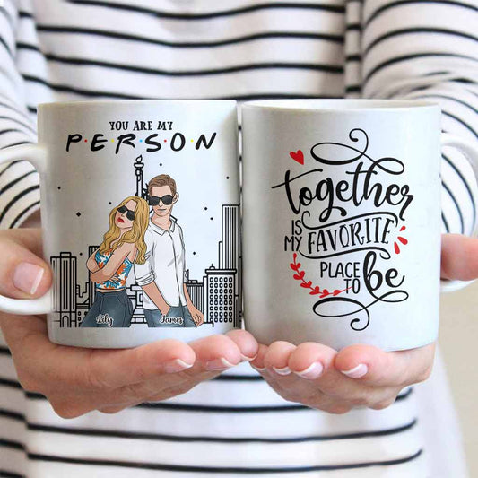 Together Is My Favorite Place To Be - Personalized Couple Mug