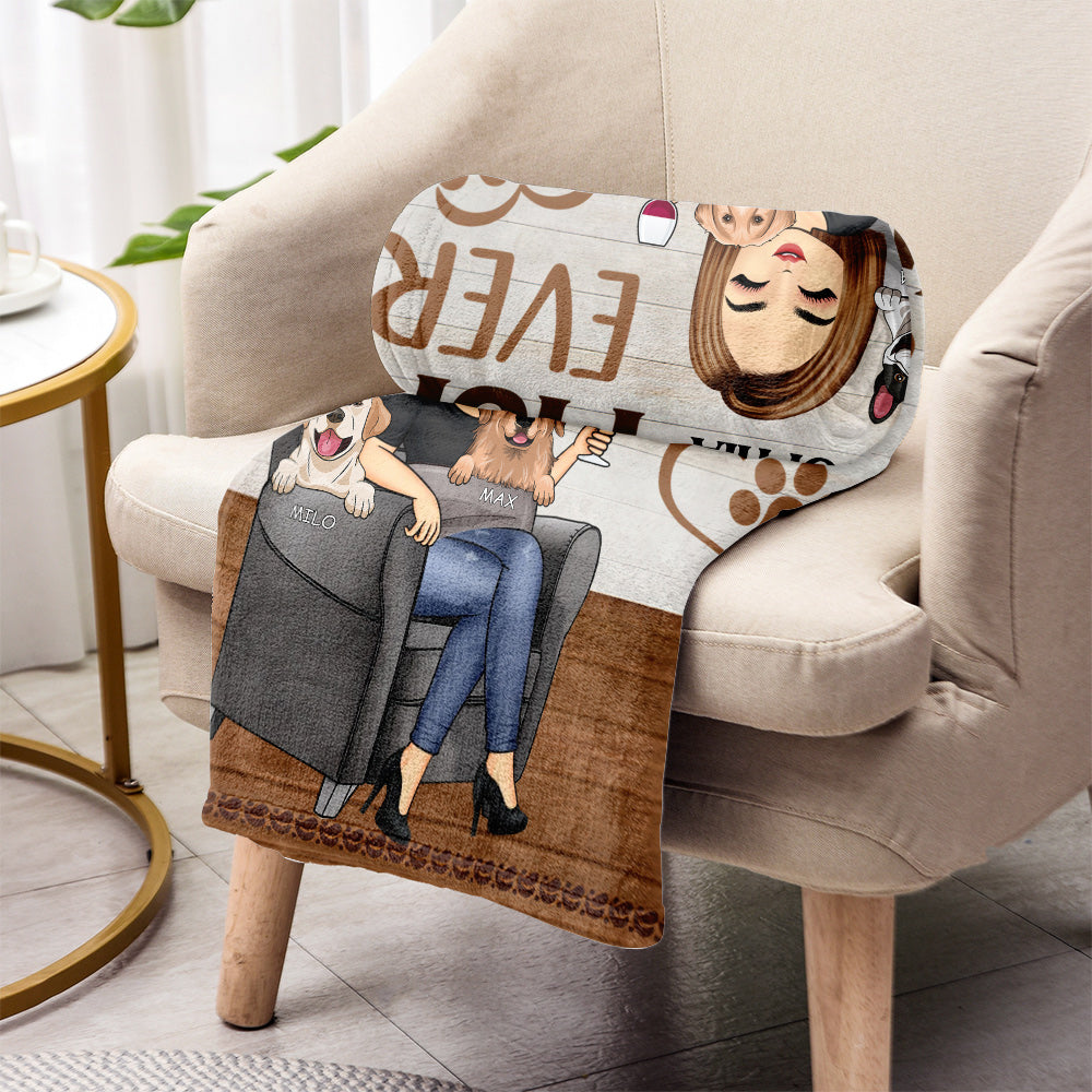 Die beste Hundemama aller Zeiten – personalisierte Decke