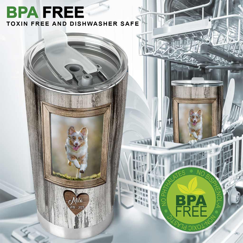 Diejenigen, die wir lieben, gehen nicht weg – personalisierter Hunde-Trinkbecher