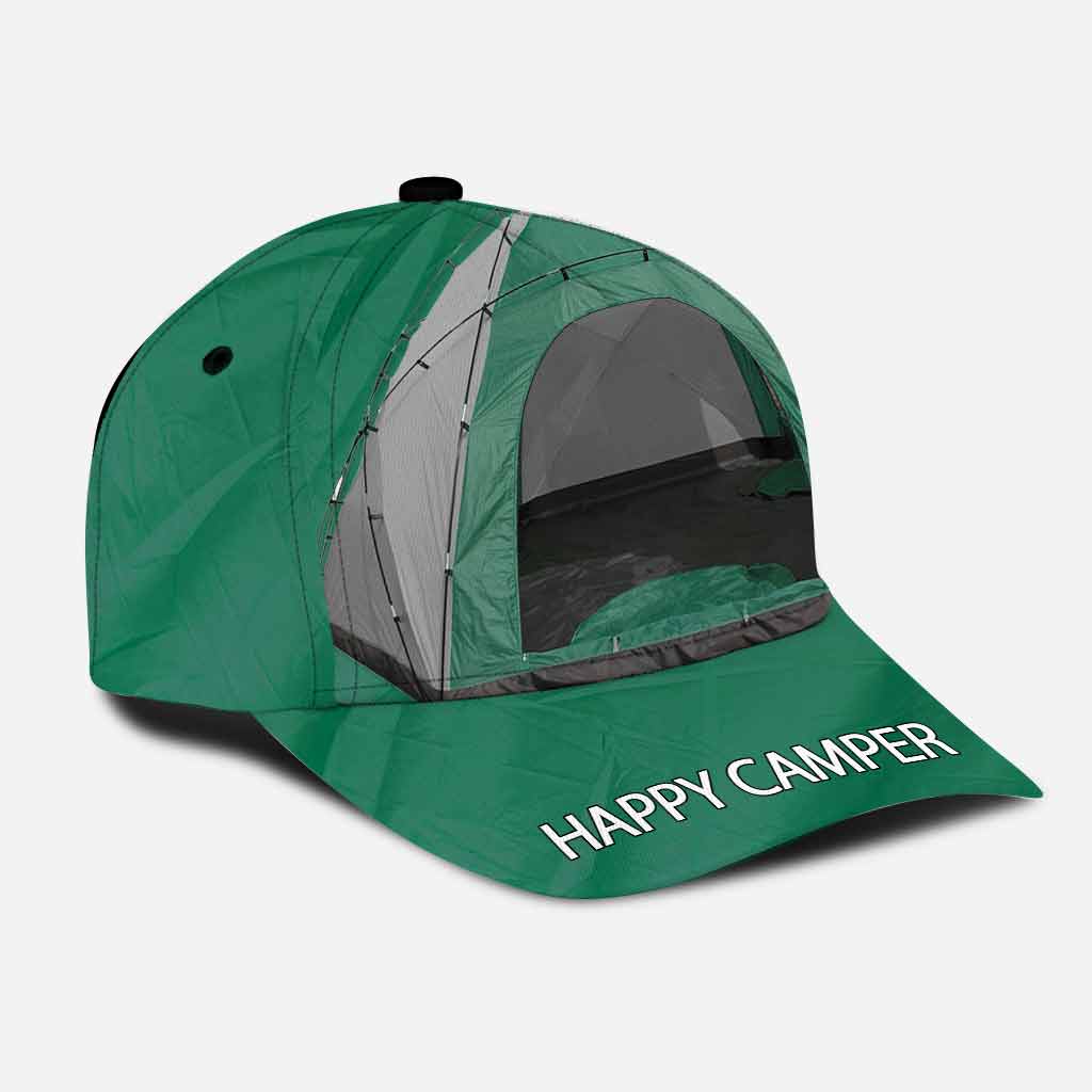 Happy Camper Kappe mit aufgedruckten Belüftungslöchern