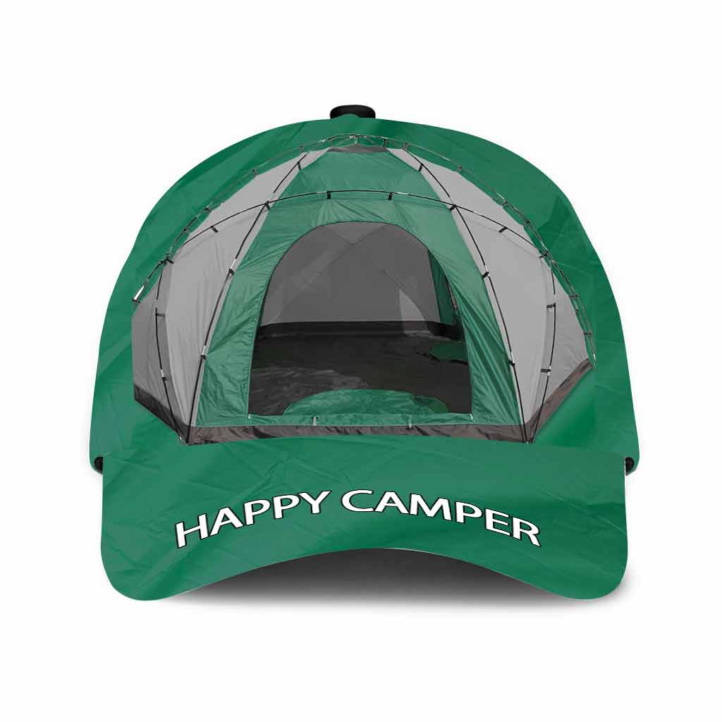 Happy Camper Kappe mit aufgedruckten Belüftungslöchern