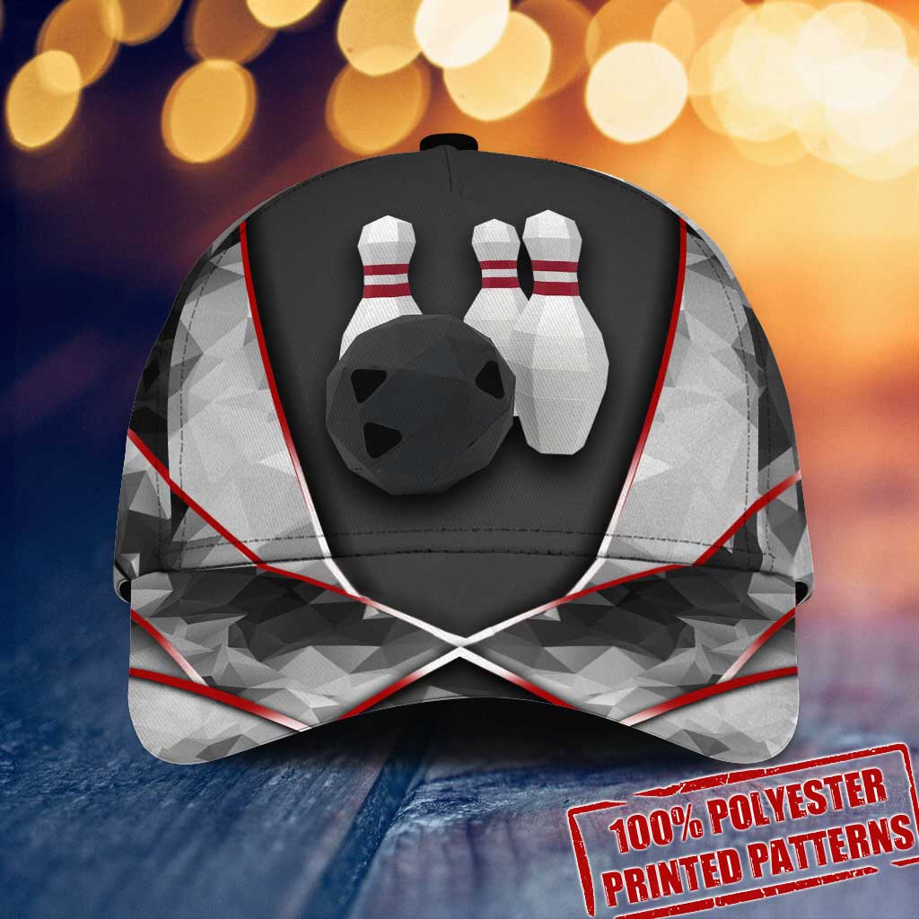 Bowlingkappe mit aufgedruckten Belüftungslöchern