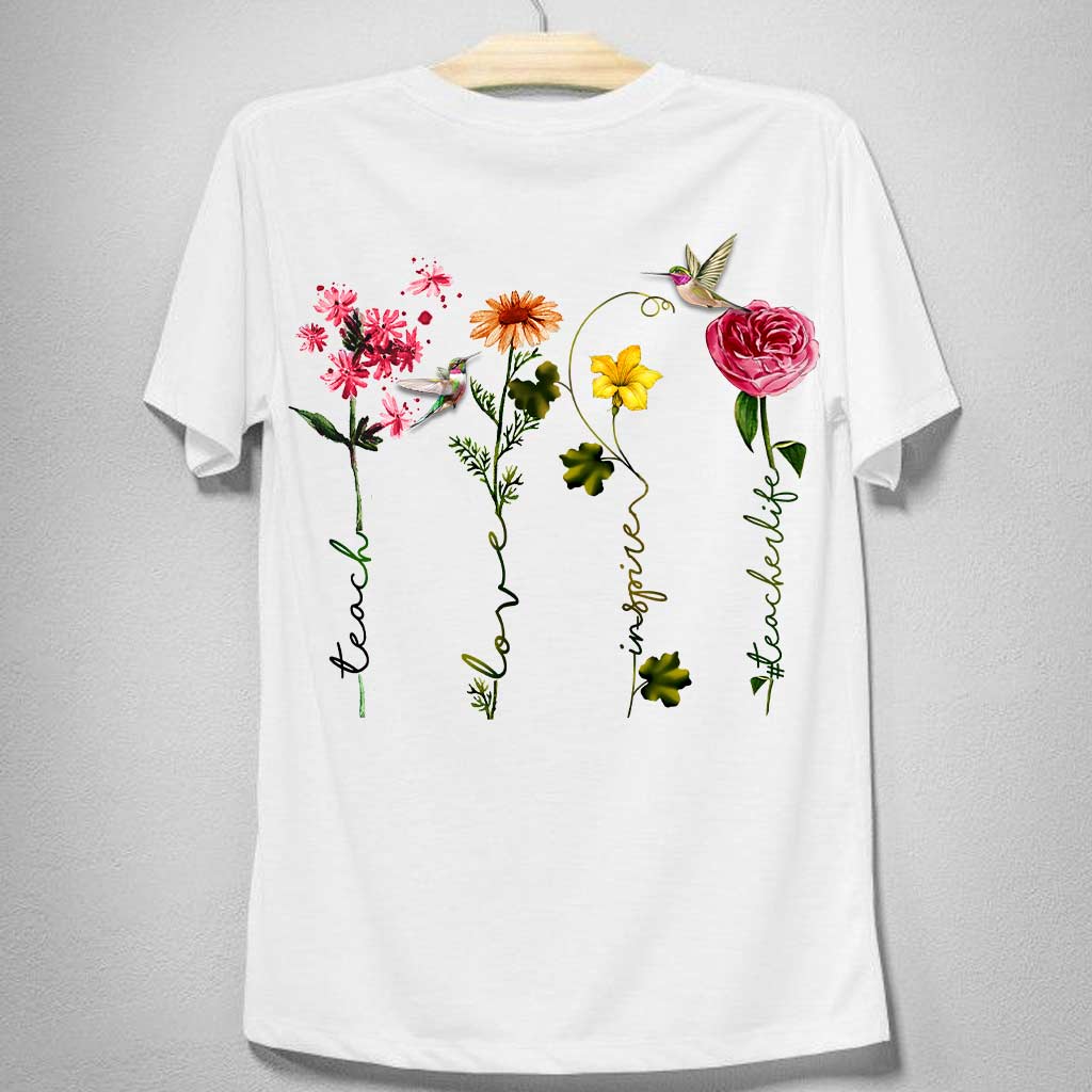 Lehren, Lieben, Inspirieren – Personalisiertes Lehrer-T-Shirt und Hoodie