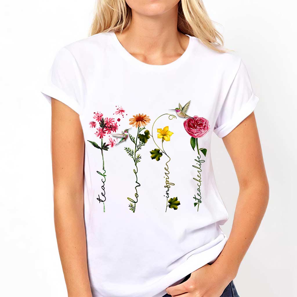 Lehren, Lieben, Inspirieren – Personalisiertes Lehrer-T-Shirt und Hoodie