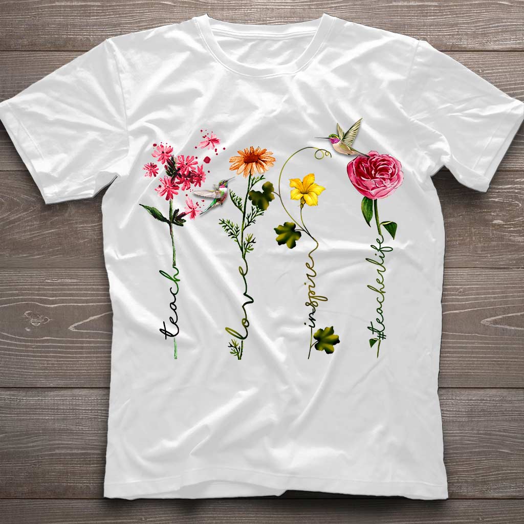 Lehren, Lieben, Inspirieren – Personalisiertes Lehrer-T-Shirt und Hoodie