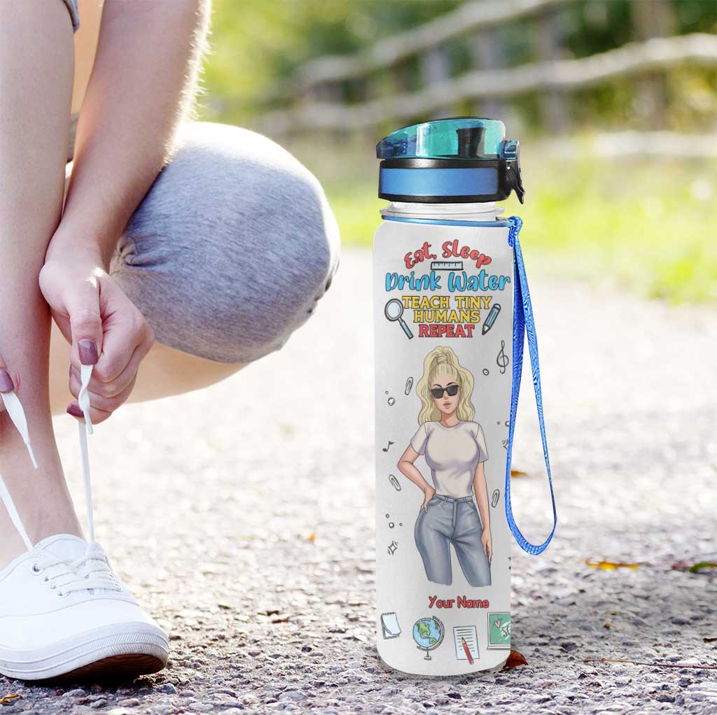 Stay Hydrated - Personalized Teacher Water Tracker Bottle