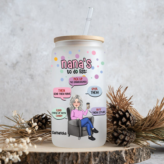 Omas To-Do-Liste – Personalisiertes Oma-Dosenglas