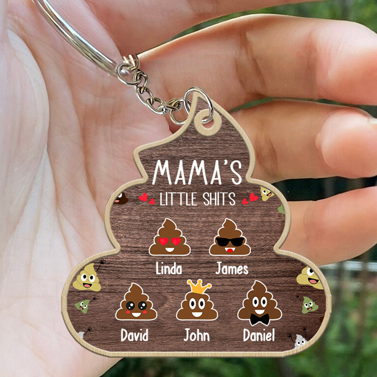 ĐBTG – Nana Lil's Shite – Geschenk für Oma, Mama, Papa, Opa – Personalisierter Schlüsselanhänger